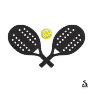 Matriz de Bordado Raquete Beach Tennis
