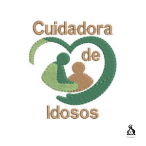 Matriz de Bordado Cuidadora de Idosos
