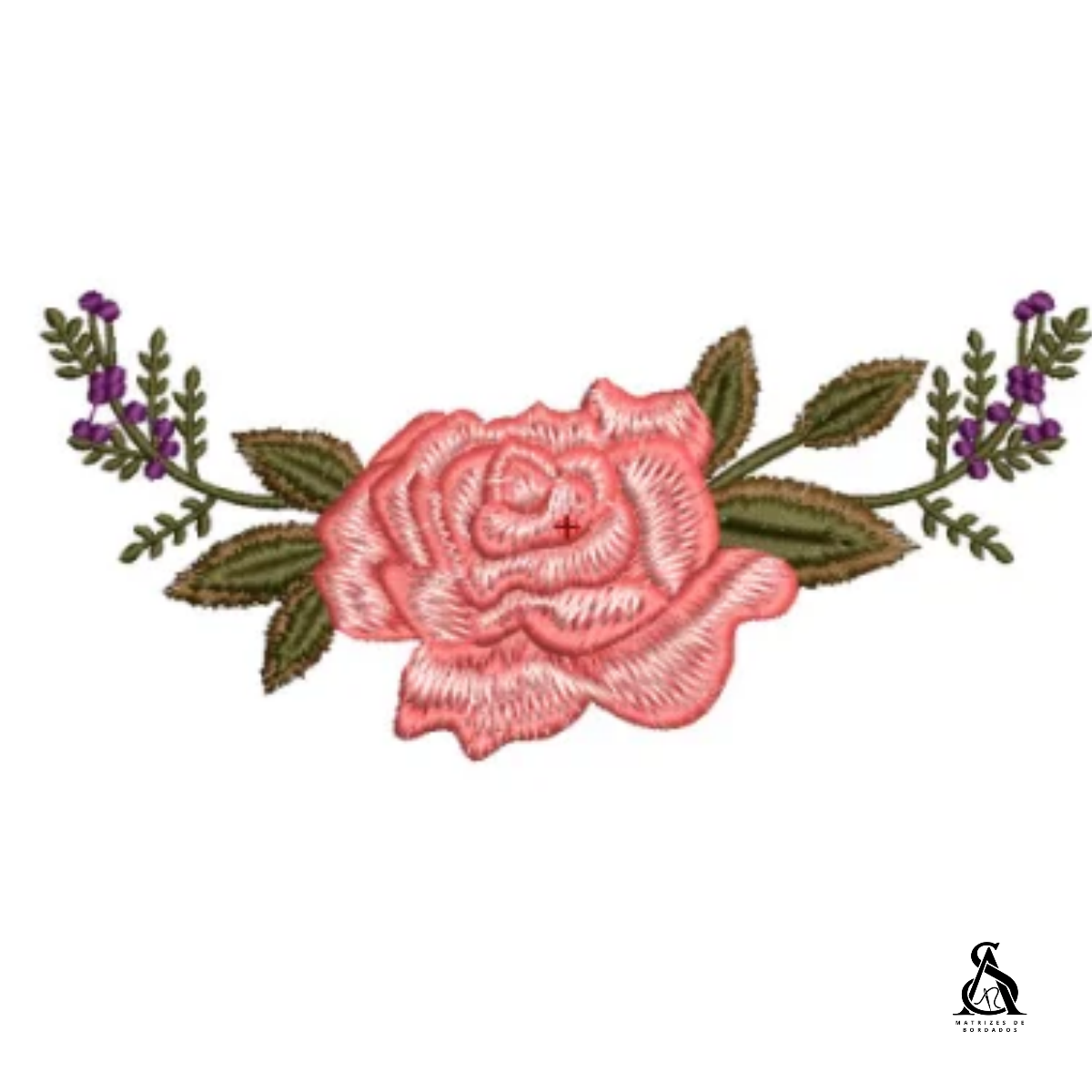 Matriz de Bordado Floral