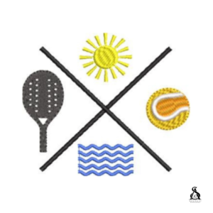 Matriz de Bordado Beach Tennis