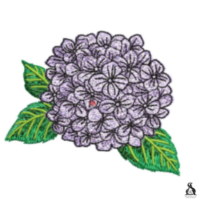 Matriz de Bordado Flor Hortênsia