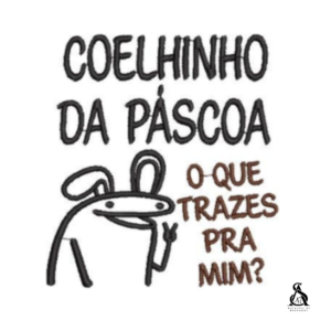 Matriz de Bordado Meme Páscoa