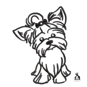 Matriz de Bordado Cachorro York Shire