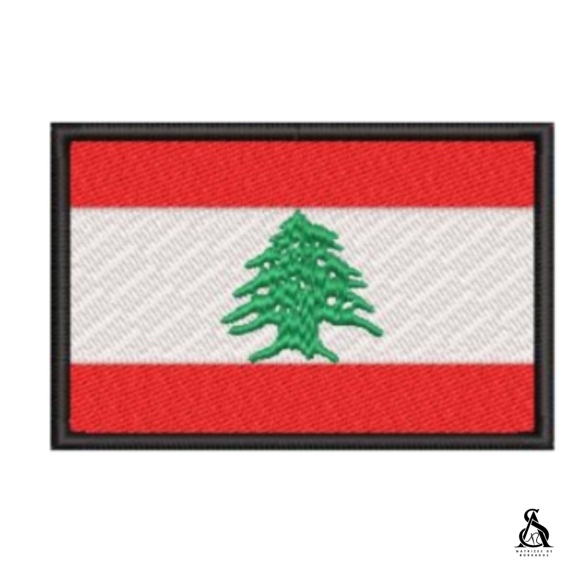 Matriz de Bordado Bandeira Líbano