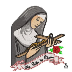 Matriz De Bordado Santa Rita de Cássia