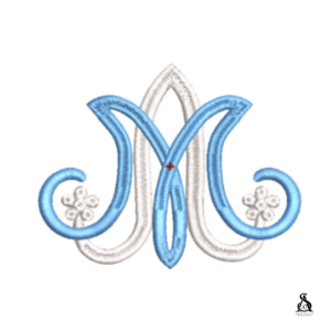 Matriz de Bordado Monograma Ave Maria