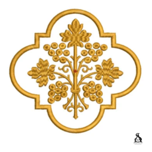 Matriz de Bordado Arabesco com Uva