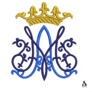 Matriz de Bordado Monograma Ave Maria