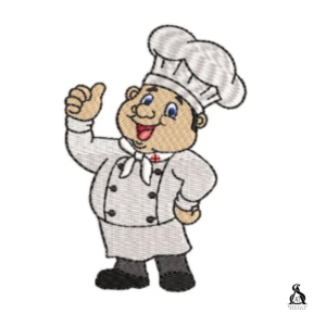 Matriz de Bordado Chefe de Cozinha