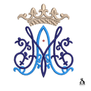 Matriz de Bordado Monograma Ave Maria