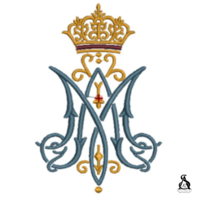 Matriz de Bordado Monograma Ave Maria