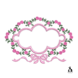 Matriz de Bordado Moldura Floral