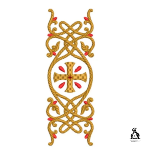 Matriz De Bordado Arabesco com Cruz